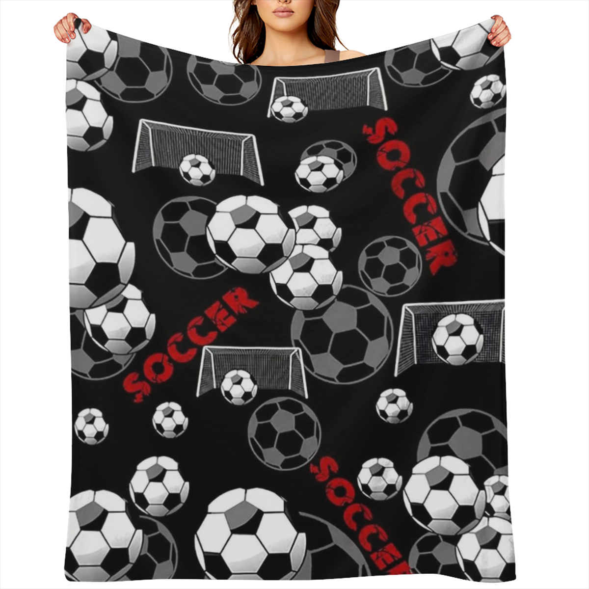 1 football flannel blanket for all seasons, a comfortable warm soft blanket for travel