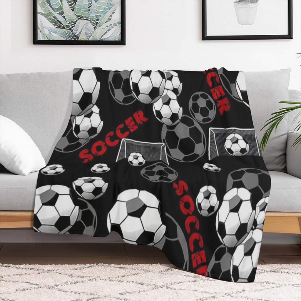 1 football flannel blanket for all seasons, a comfortable warm soft blanket for travel
