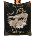 1 Zodiac Blanket Gift, Birthday And Christmas Gifts, Aries, Taurus, Gemini, Cancer, Leo, Virgo, Libra, Scorpio, Sagittarius, Capricorn, Aquarius, Pisces, Zodiac Women's Blanket Gift, Zodiac Themed Hom
