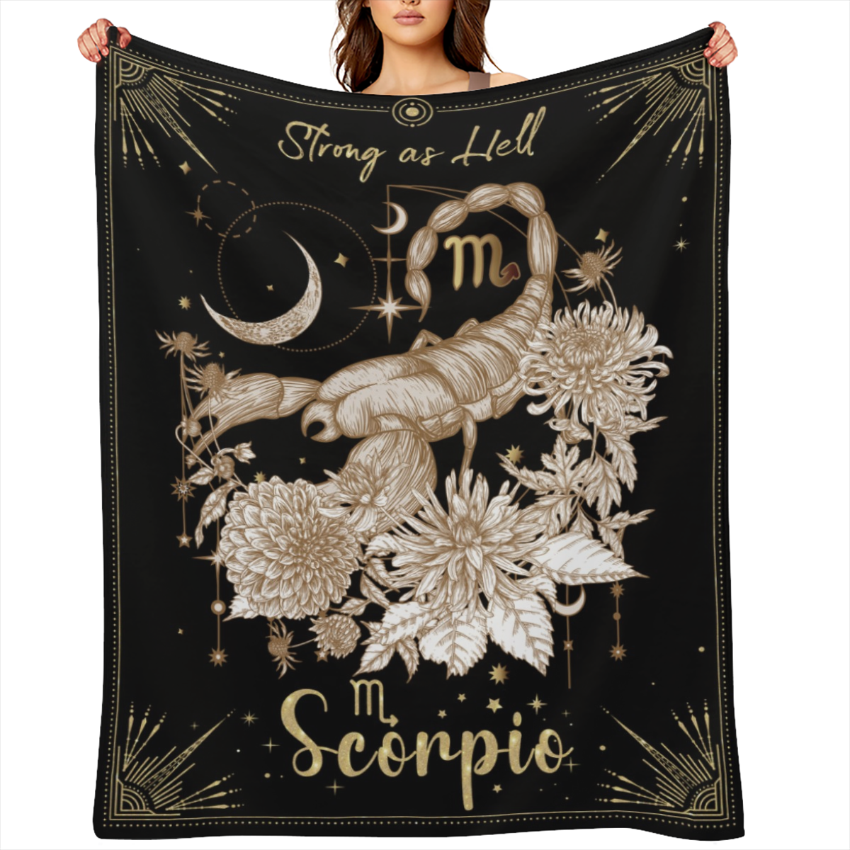 1 Zodiac Blanket Gift, Birthday And Christmas Gifts, Aries, Taurus, Gemini, Cancer, Leo, Virgo, Libra, Scorpio, Sagittarius, Capricorn, Aquarius, Pisces, Zodiac Women's Blanket Gift, Zodiac Themed Hom