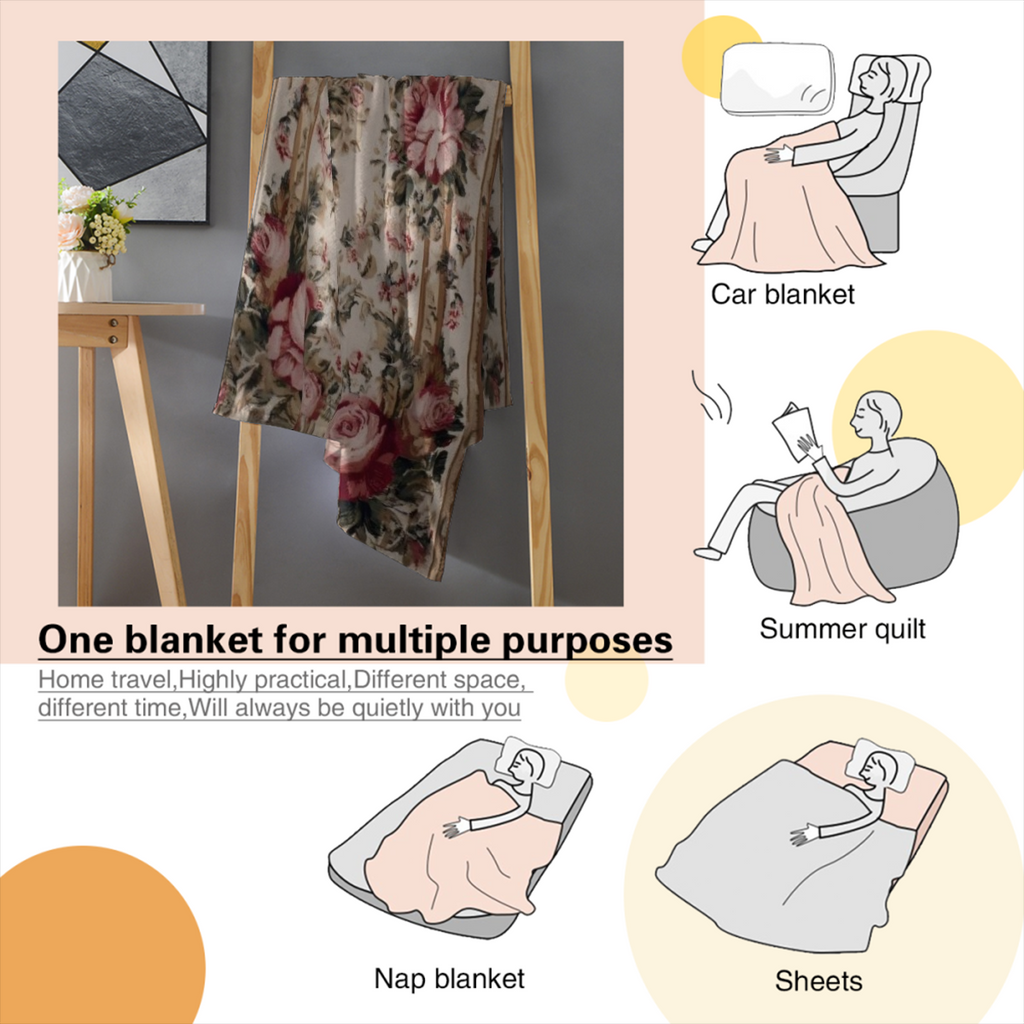 Super Soft Warm Cozy Flannel Blanket - Multi-Size Bedspread/Throw for Sofa, Bed, Travel &, All-Season Machine Washable Bed Cover, Contemporary Bedding in Neutral Tones (////)