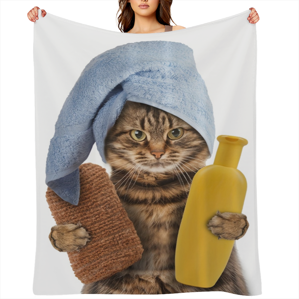 1 piece, shower curtain with fun cat pattern, perfect for decorations and Windows