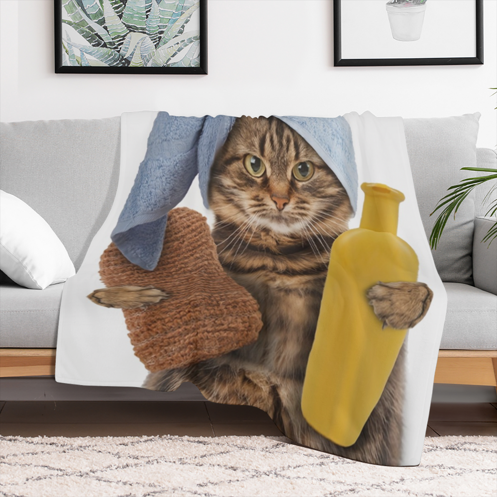 1 piece, shower curtain with fun cat pattern, perfect for decorations and Windows