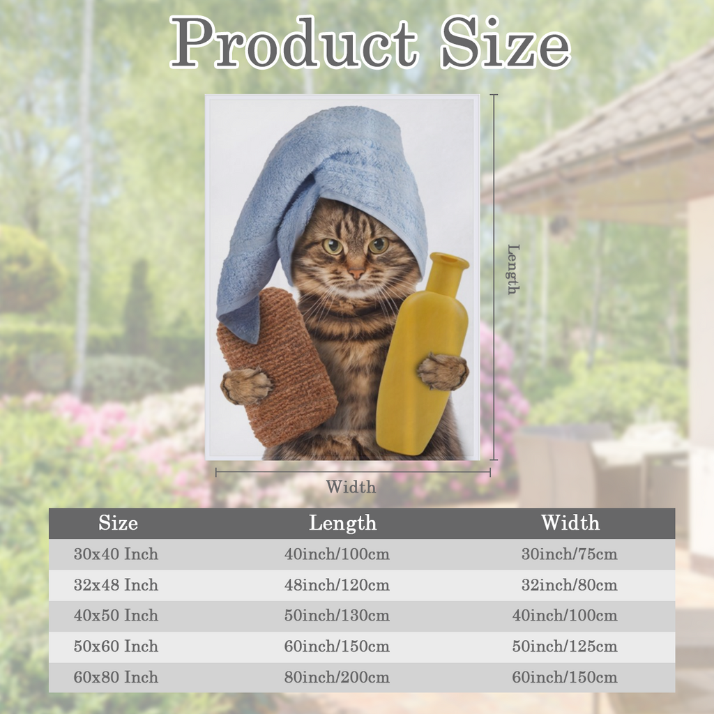 1 piece, shower curtain with fun cat pattern, perfect for decorations and Windows