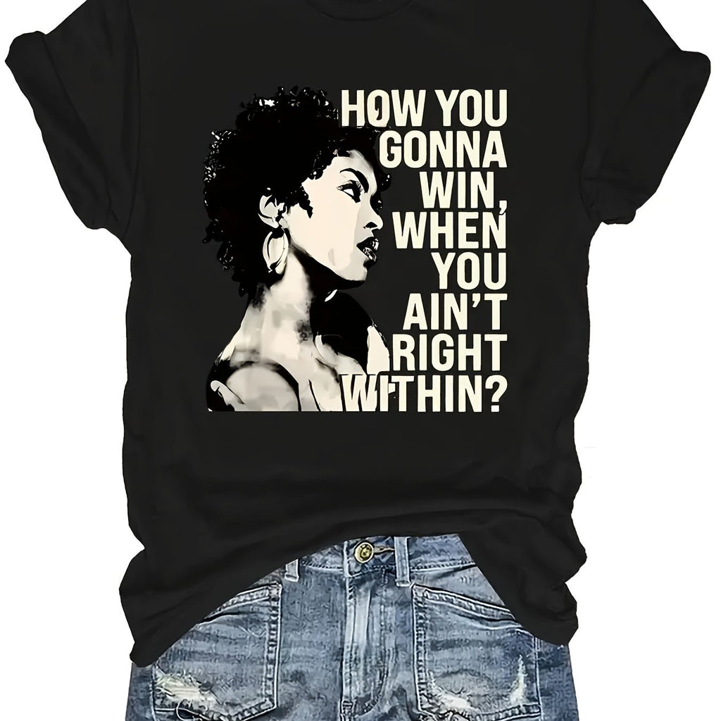 Women's & Men's Black Unisex T-Shirt - 100% Cotton