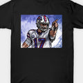 Allen First Mens Vintage Cotton T-Shirt - Retro Football Player Graphic Print, Black Short Sleeve Round Neck, Regular Fit Casual Tee, Machine Washable, Ideal Birthday & Valentines Gift, Gift Idea Shirt Graphic Print Tee Cotton Comfort Tee