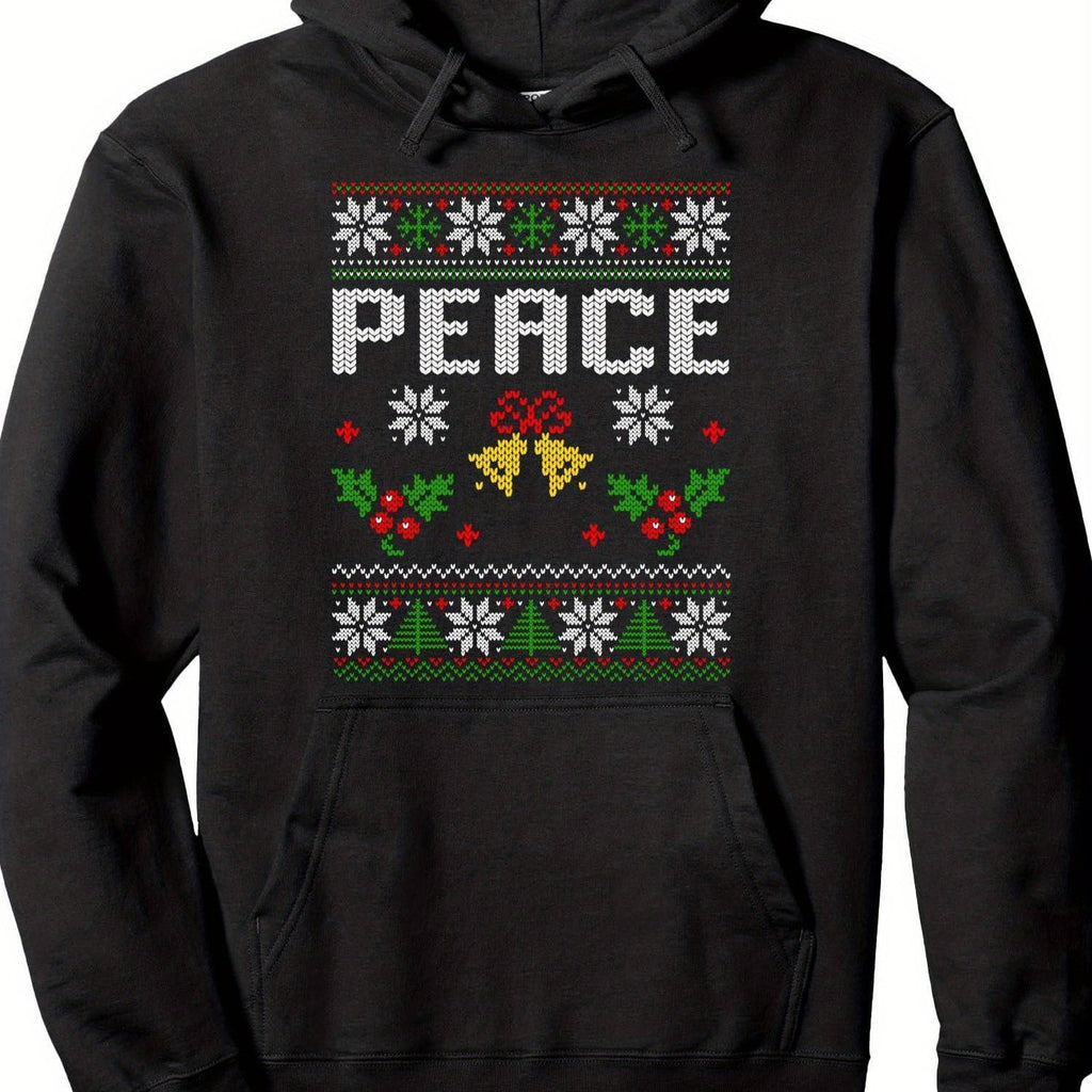 Peace Messenger Couple'S Christmas Ugly Hoodie