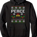 Peace Messenger Couple'S Christmas Ugly Hoodie
