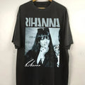 Women's Rihanna Signature T-Shirt Portrait & Autograph-Style Logo