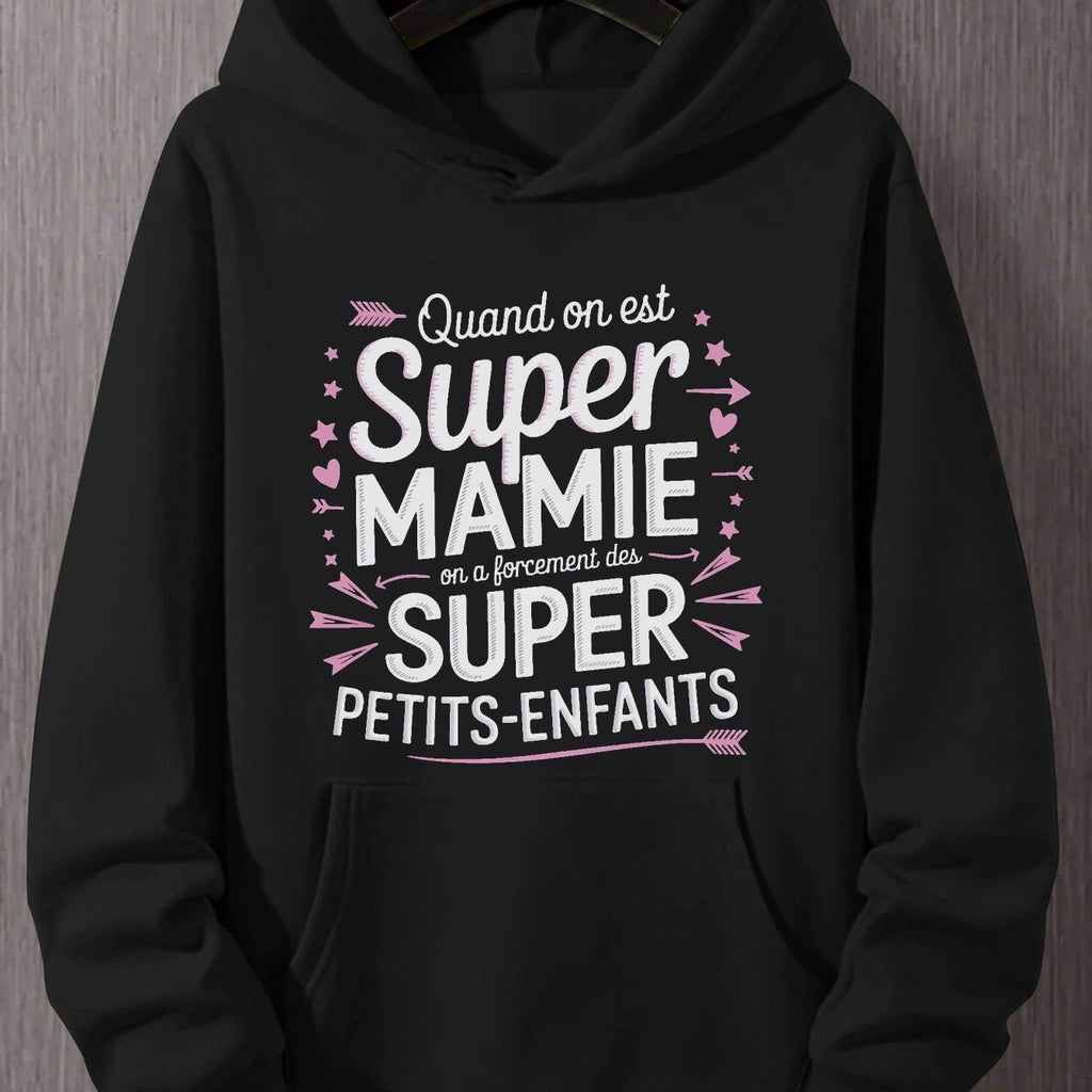 Hoodie "Grandma française" pour