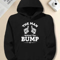 Men's Man Behind Bump" Pregnancy Hoodie