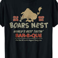 Men'S Heavyweight 180gsm T-Shirt - Funny Boo'S Nest Bar Graphic Novelty Tee - Casual Crewneck Shirt for Halloween, Christmas Gifts - Plus Size Big & Tall Friendly Casual Attire