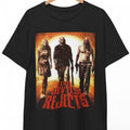 Devil'S Disciple Horror Movie Graphic T-Shirt - 180g Heavyweight 100% Unisex Loose Fit Tee with Iconic Red & Black Character Art Print, Soft Crew Neck Short Sleeve Casual Top for Men & Women, Horror Film Fan Apparel, Durable All-Season Wear