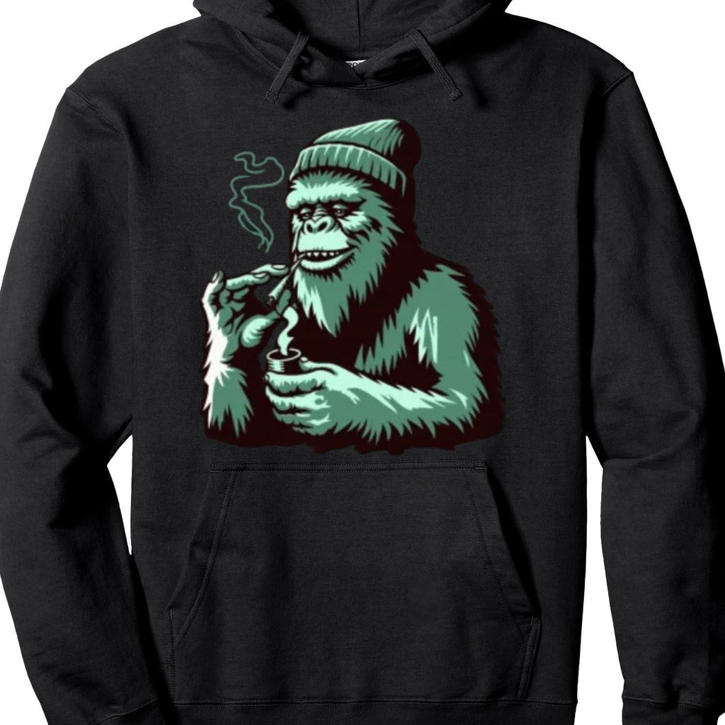 Men's 250gsm Smoking Grass Leaf & Joint Hoodie