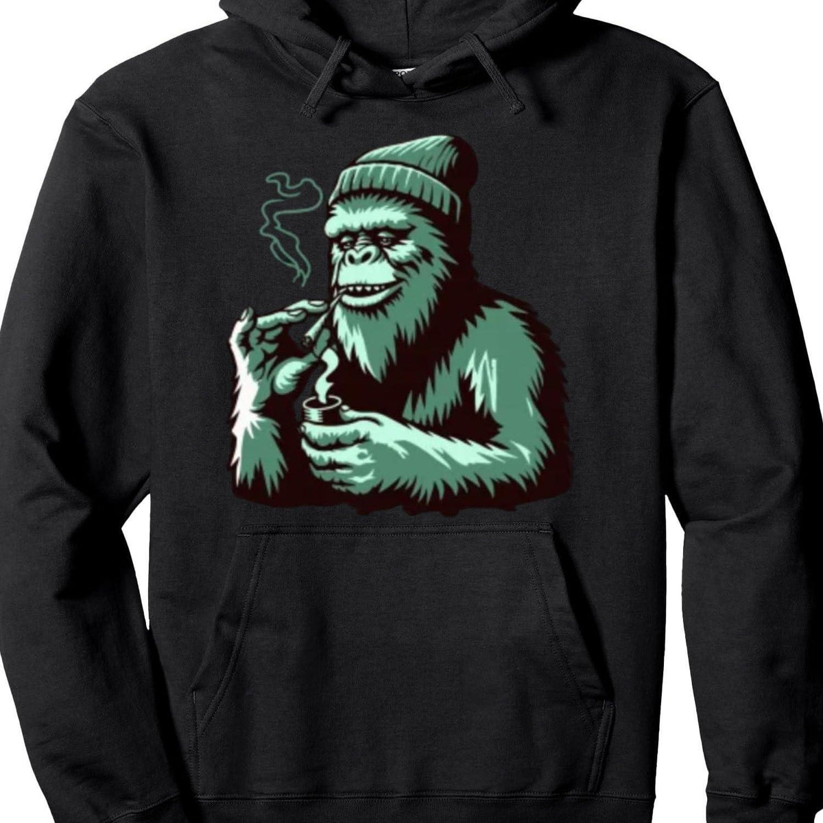Men's 250gsm Smoking Grass Leaf & Joint Hoodie