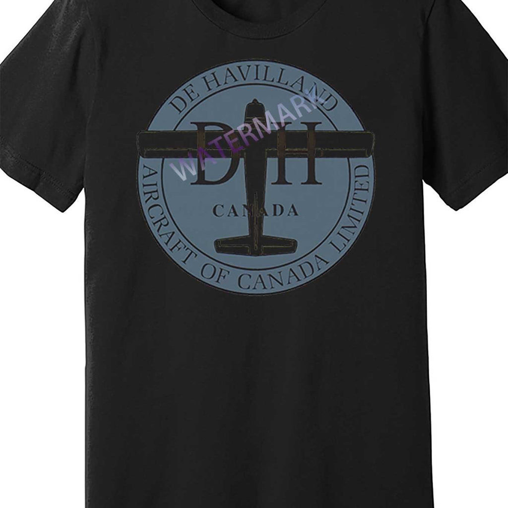 Men's De Havilland Beaver Aircraft Graphic T-Shirt - Aviation-Themed Casual Tee with Iconic Plane Design, 100% Cotton Fit, Black Short Sleeve Shirt for pilots, airshow & for flying clubs (Machine Washable)