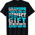 Grandpa T-Shirt "I Tried to Find..." Slogan Gift for Dad & Grandad