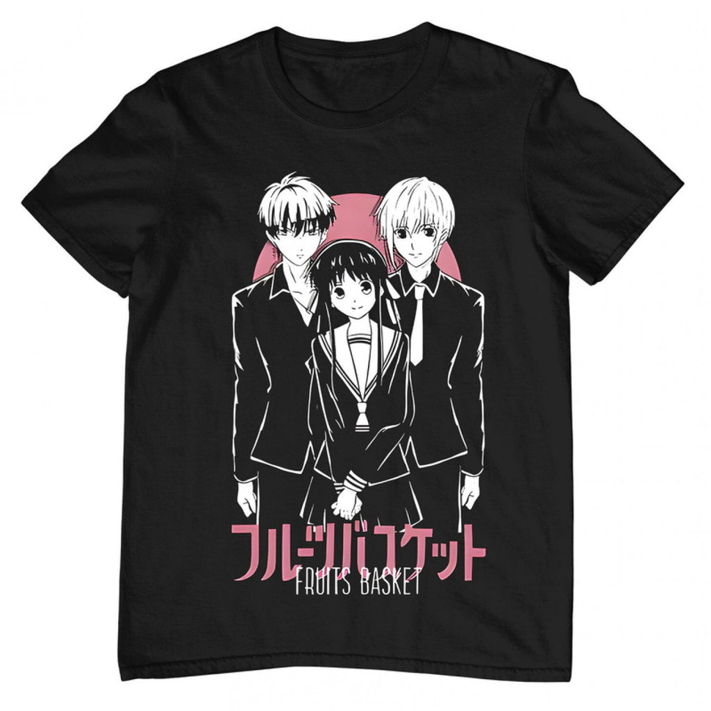 Men's Anime T-Shirt - Black Kyo Sohma Formal Suit Graphic Tee - Fruits Basket Anime Fan Clothing - Machine Washable Shirt for Adults, Anime Shirt, Casual Wear, Allseason Apparel, Bohemian Style, Themed Casualwear, Durable Fabric, Silky Smooth Material