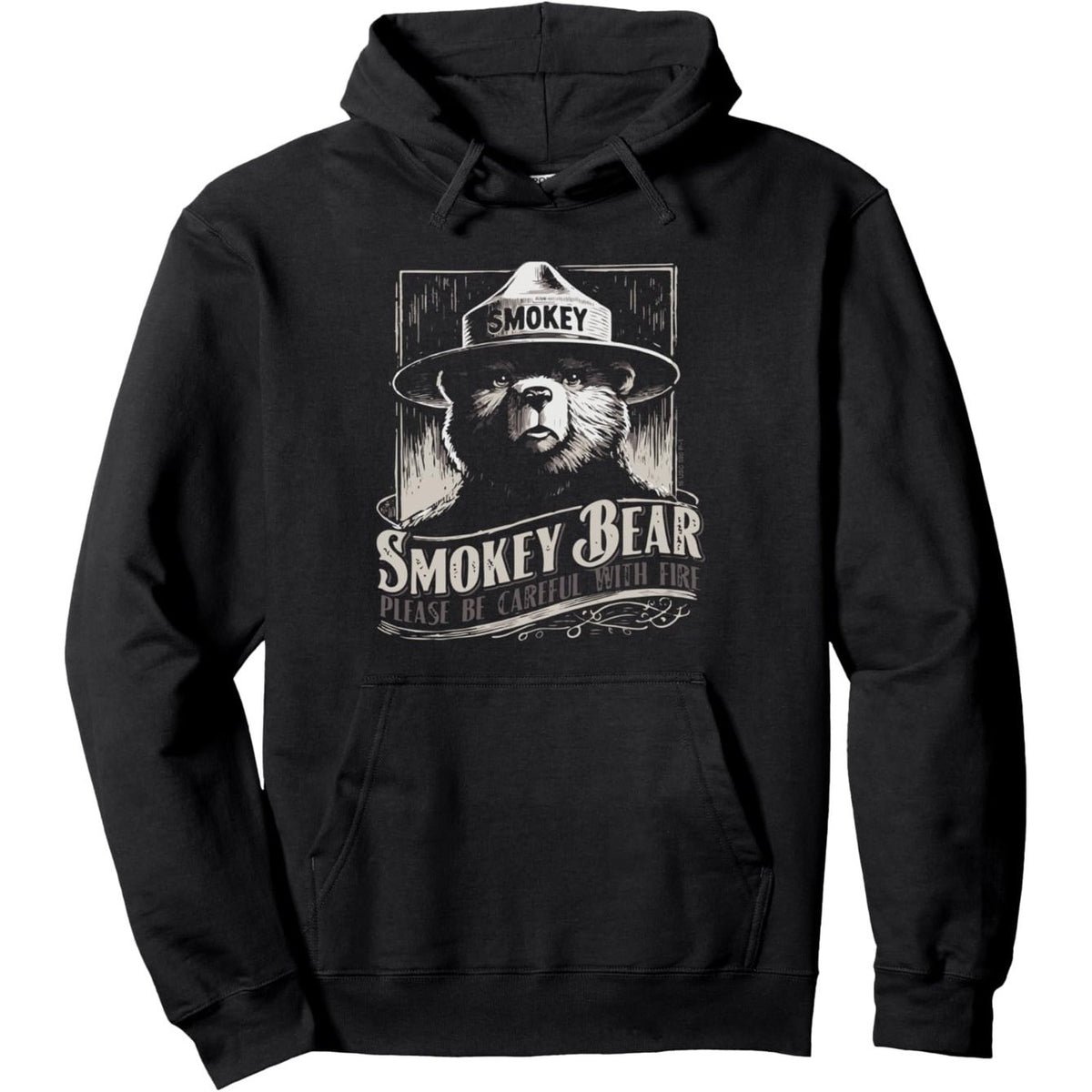 Men's Smokey Bear WPA Poster Hoodie