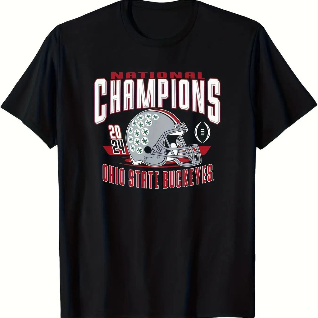 LocalOhio State Buckeyes National Champs 2026 CFP Blitz Black All Season-T-Shirt American Local Heat Transfer, Fit, Trendy, Plain T Shirt, All Season, Bestgift, Fashion, Casual, Street, Fashion, 220G, Christmas, Fan Merchandise, Game Day Apparel