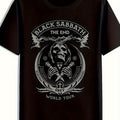 Men's Black Sabbath Official The End Album Art T-Shirt - Cotton