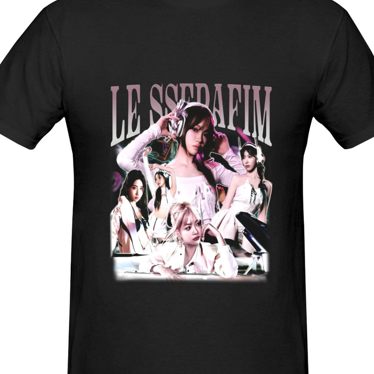 Le Sserafim Kpop Shirt, Le Sserafim Perfect Night Album Sweatshirt,, Great Halloween and Christmas gift for friends, family, fans, Pure Cotton, Comfortable Unisex T-shirt 220g