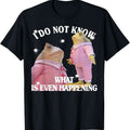 Men's Funny Frog "I Don't Know" Meme T-Shirt - 100% Cotton Casual Short Sleeve Shirt with Relatable Frog Design & Humorous Text for Casual Attire